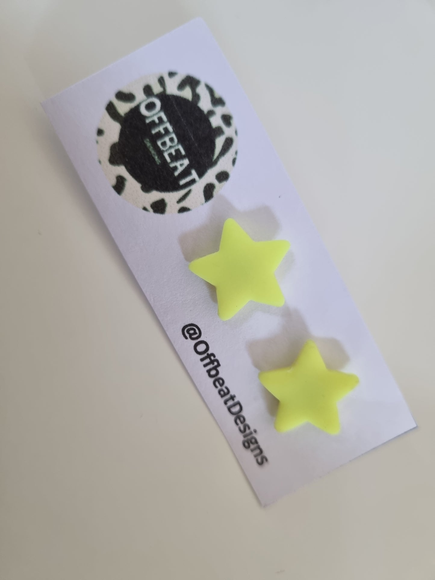 Neon Star Studs